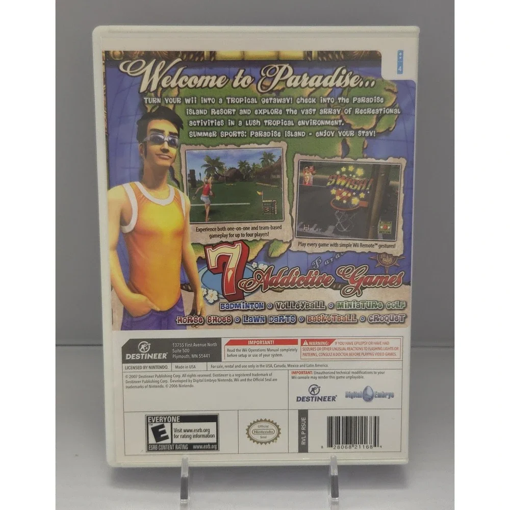Summer Sports: Paradise Island (Wii) - Tested - CIB Complete